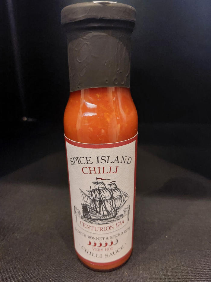 The Surrey Butchers: Spice Island Chilli - Centurion 1744 - Scotch Bonnet & Spiced Rum Very Hot Chilli Sauce - 250ml
